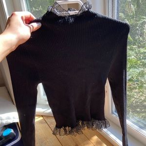 Zara Mock Neck Top